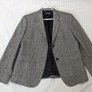 Brooks Brothers Heather Grey Oversized Blazer